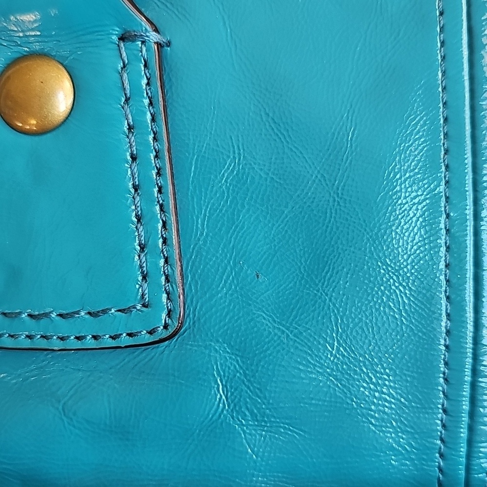 Coach 2008 Limited Edition Francine Turnlock Satchel Turquoise Legacy Lining - Picture 14 of 16